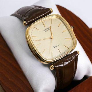SEIKO - 稼働 SEIKO Dolce 腕時計 スクエア SGP30 レザー 1276の SEIKO - 稼働 SEIKO Dolce 腕時計 スクエア SGP30 レザー 1276の