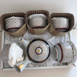 九谷青窯 - 九谷焼 角福 吉田屋 牡丹 茶器揃 急須 蓋付き湯呑み 九谷青窯 - 九谷焼 角福 吉田屋 牡丹 茶器揃 急須 蓋付き湯呑み