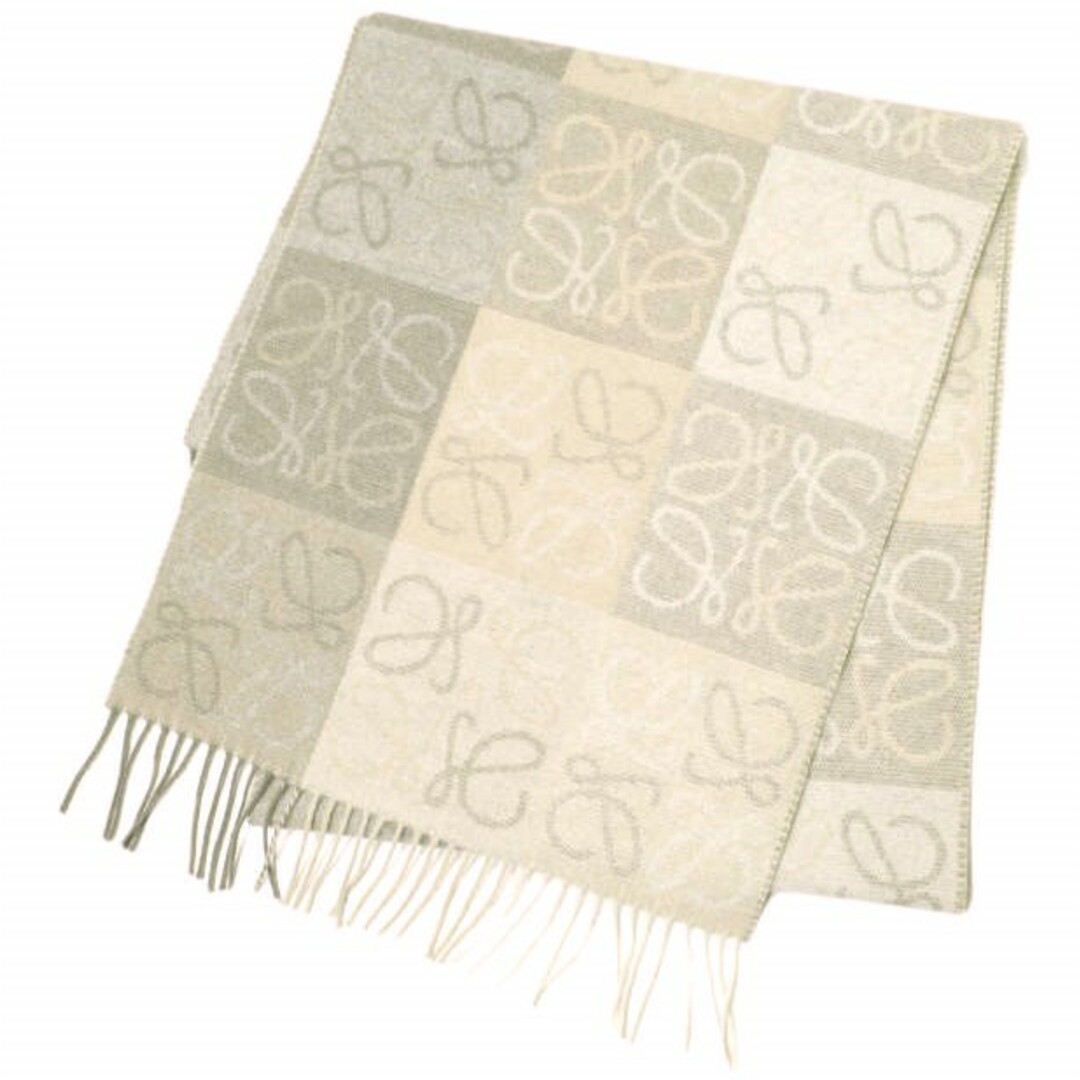 LOEWE - LOEWE ロエベ イギリス製 ANAGRAM SCARF ウールカシミヤ LOEWE - LOEWE ロエベ イギリス製 ANAGRAM SCARF ウールカシミヤ