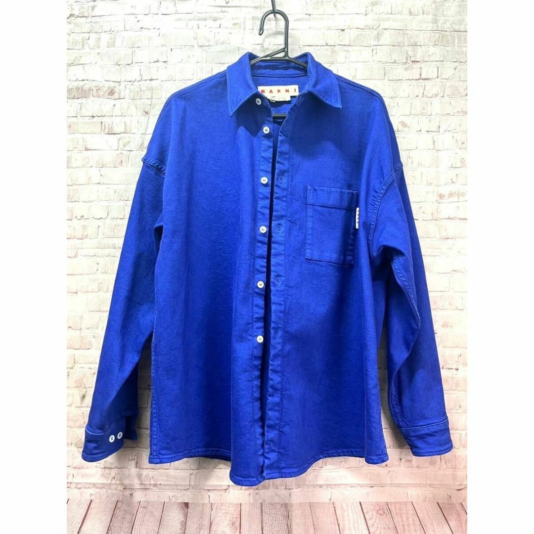 MARNI - 良品 MARNI 23AW Denim Shirtデニムシャツ ブルー 44の MARNI - 良品 MARNI 23AW Denim Shirtデニムシャツ ブルー 44の