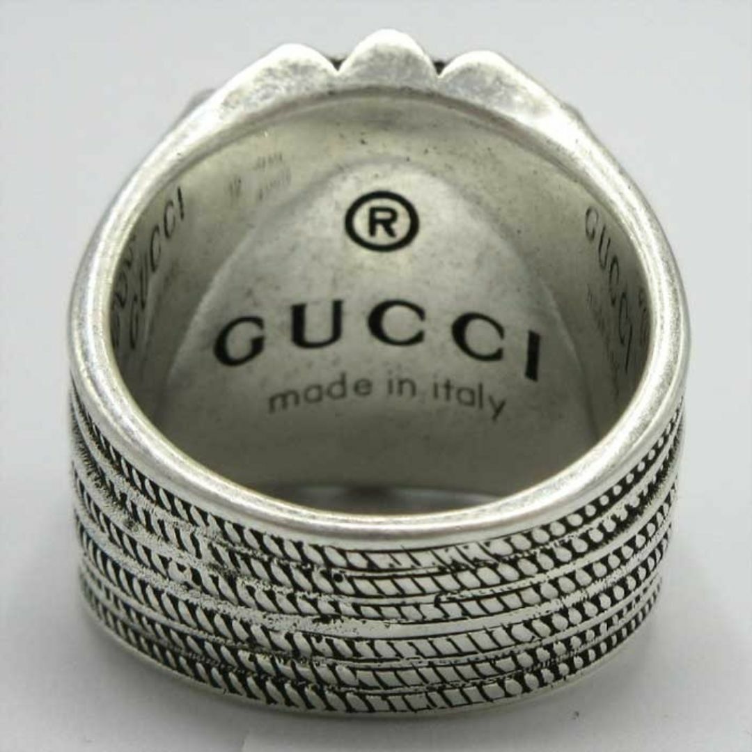 GUCCI - 【新品】グッチ 728428 J8749 8183 (シルバー系) リング GUCCI - 【新品】グッチ 728428 J8749 8183 (シルバー系) リング