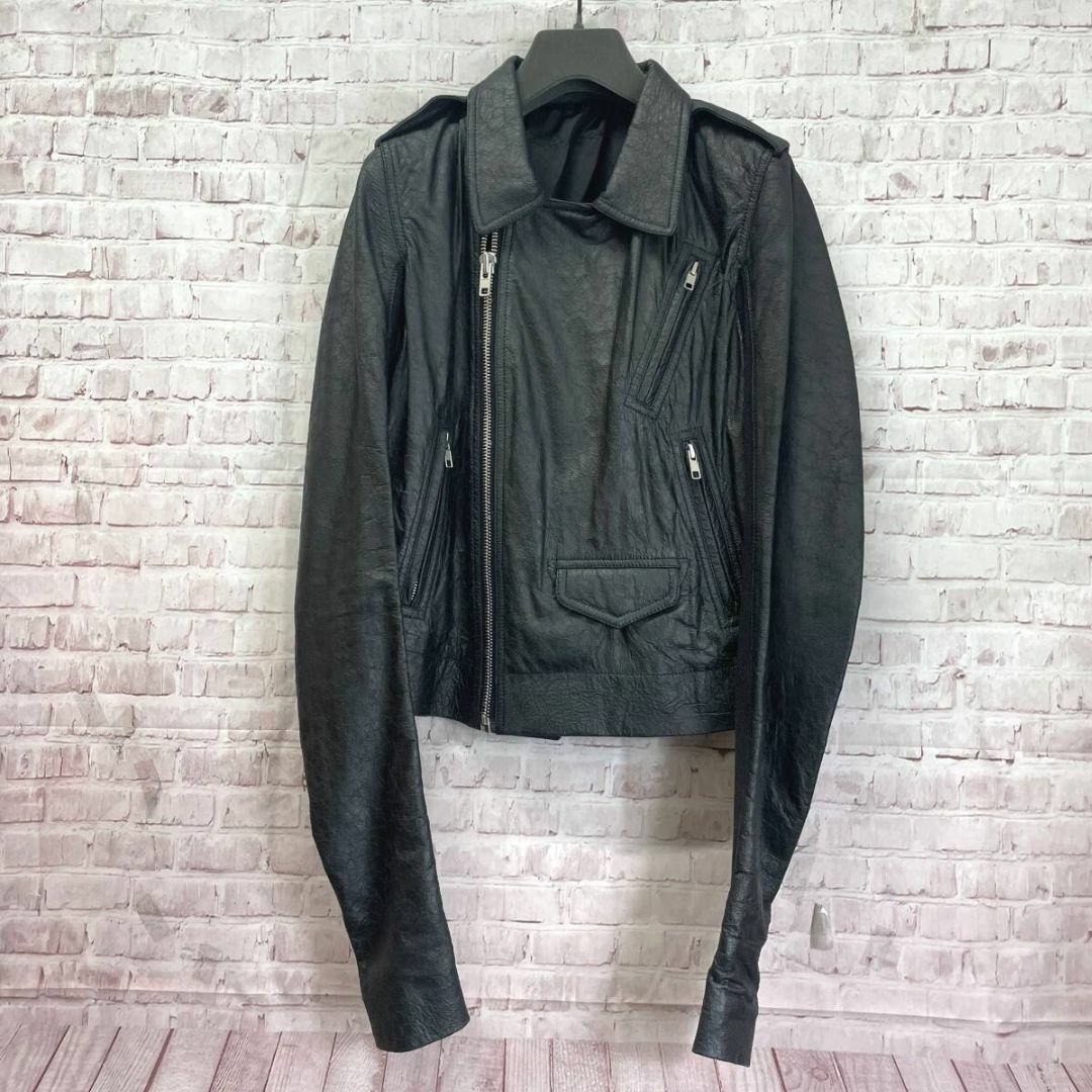 Rick Owens - 良品 Rick Owens 40 ライダースジャケット レザー Rick Owens - 良品 Rick Owens 40 ライダースジャケット レザー