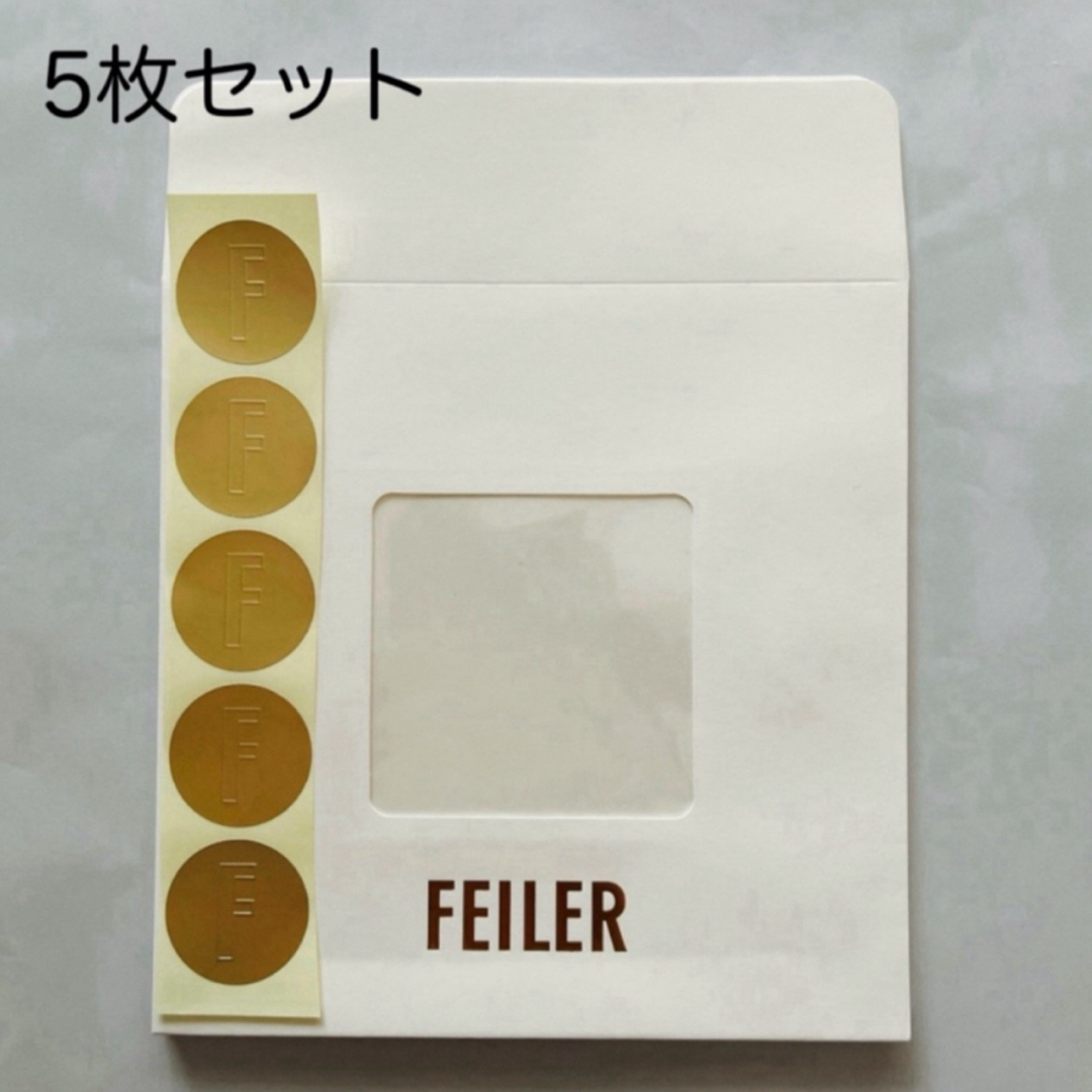 FEILER - 《5枚》FEILER ハンカチ 1枚袋/ギフトの通販 by しゃ FEILER - 《5枚》FEILER ハンカチ 1枚袋/ギフトの通販 by しゃ