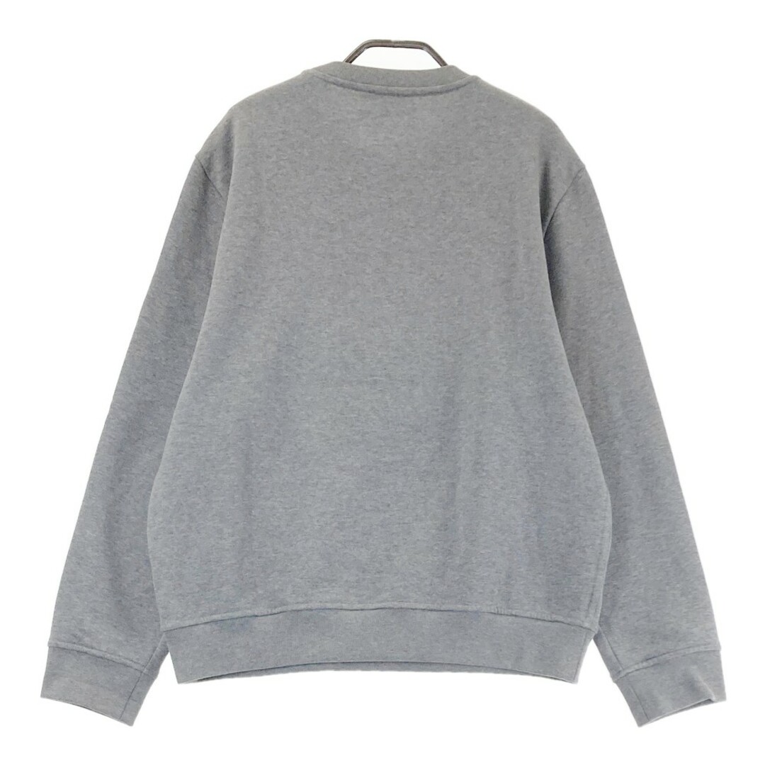 HERMES - HERMES エルメス スウェット レザーパッチ グレー系 L HERMES - HERMES エルメス スウェット レザーパッチ グレー系 L
