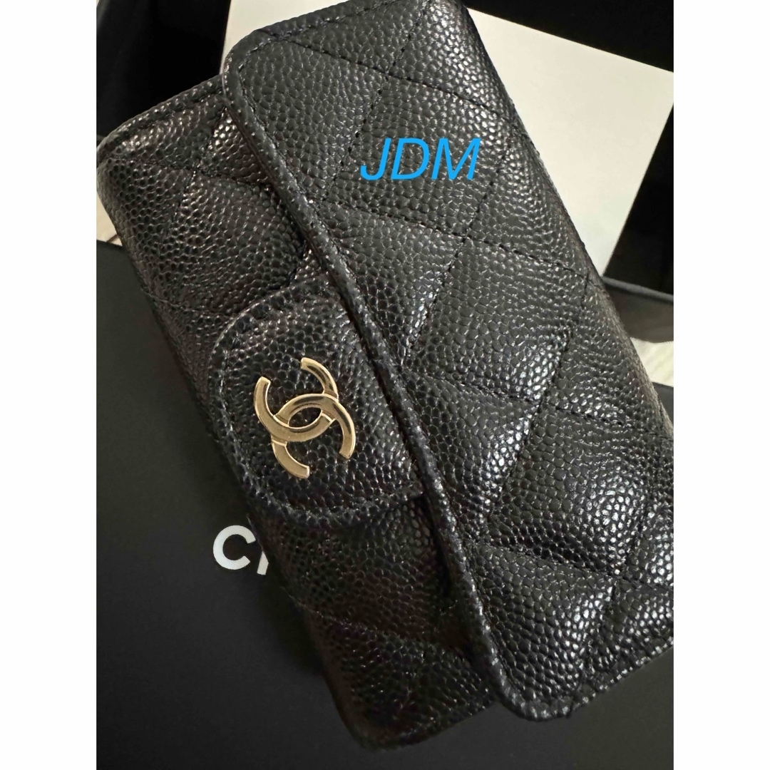 CHANEL - シャネル 新品 25SS キーケース キャビアスキン CHANEL - シャネル 新品 25SS キーケース キャビアスキン