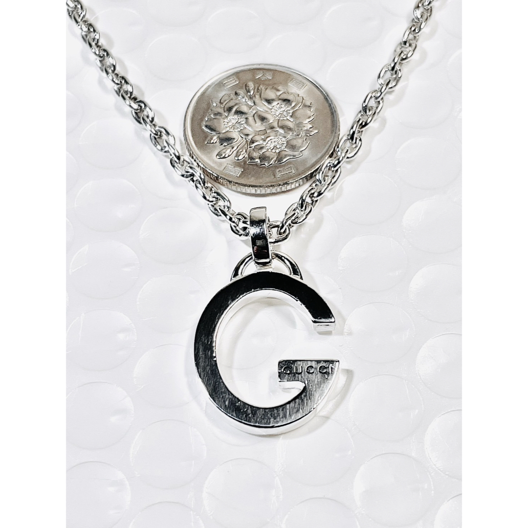 GUCCI - 【美品】GUCCI Gロゴ ネックレス 男女兼用 シルバー925 GUCCI - 【美品】GUCCI Gロゴ ネックレス 男女兼用 シルバー925