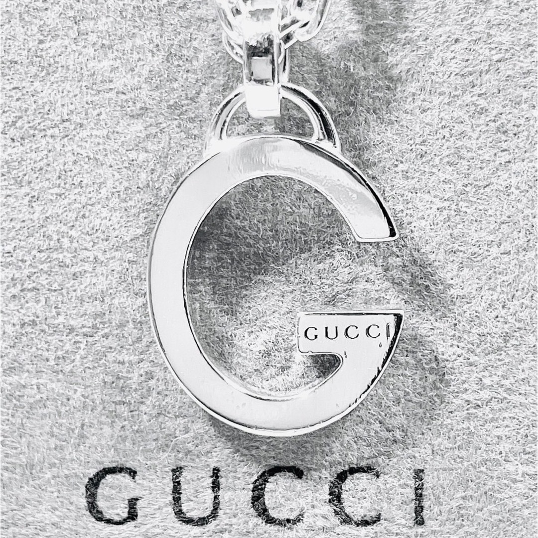 GUCCI - 【美品】GUCCI Gロゴ ネックレス 男女兼用 シルバー925 GUCCI - 【美品】GUCCI Gロゴ ネックレス 男女兼用 シルバー925