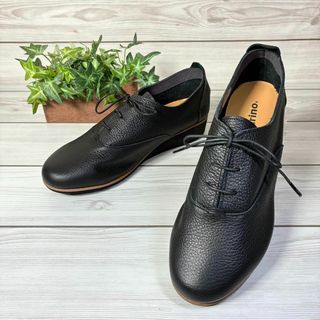 新品登場 1242【新品】Figurino 24.5の 黒 撥水 レザー 牛革 フィグリーノ 靴