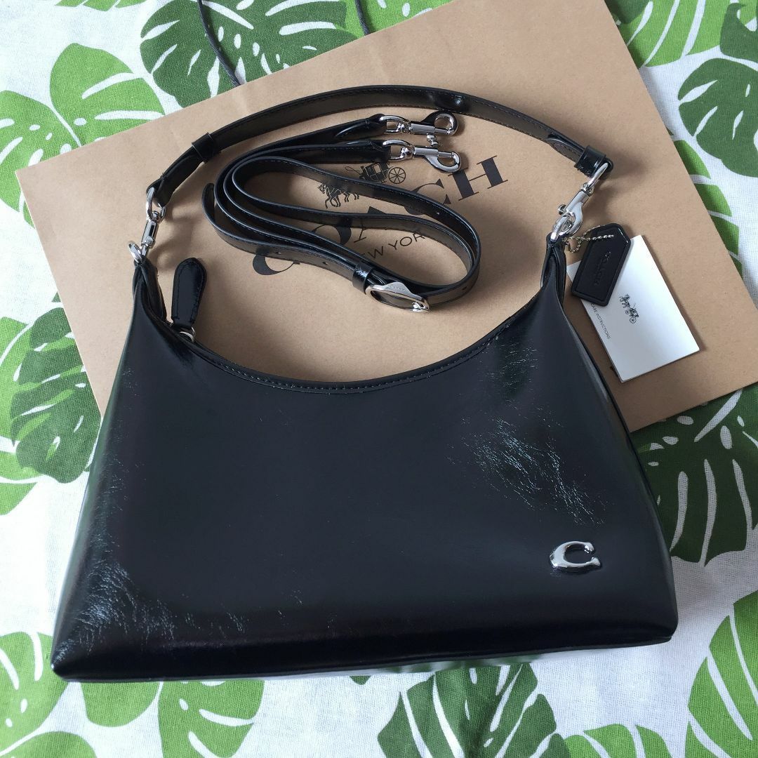 COACH - ＜新品＞COACHコーチハンドバッグ CR652 ブラック ショルダーバッグ