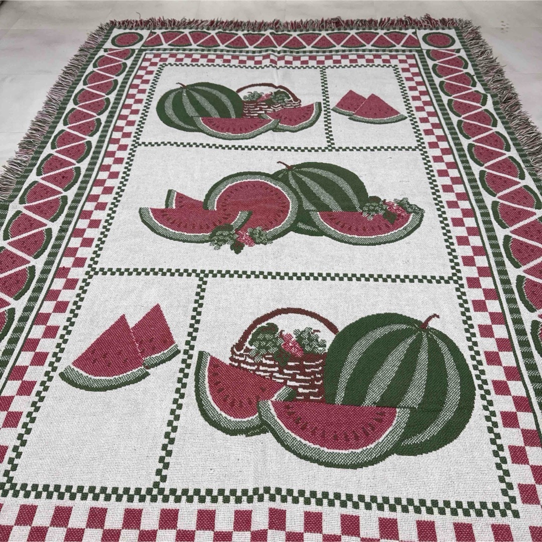 VINTAGE - スイカ 西瓜 マルチカバー ソファーカバー VINTAGE - スイカ 西瓜 マルチカバー ソファーカバー