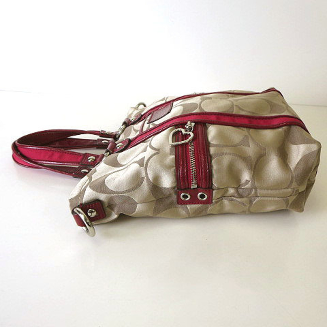 COACH - コーチ ハンド トートバッグ ポピー シグネチャー 20101 COACH - コーチ ハンド トートバッグ ポピー シグネチャー 20101