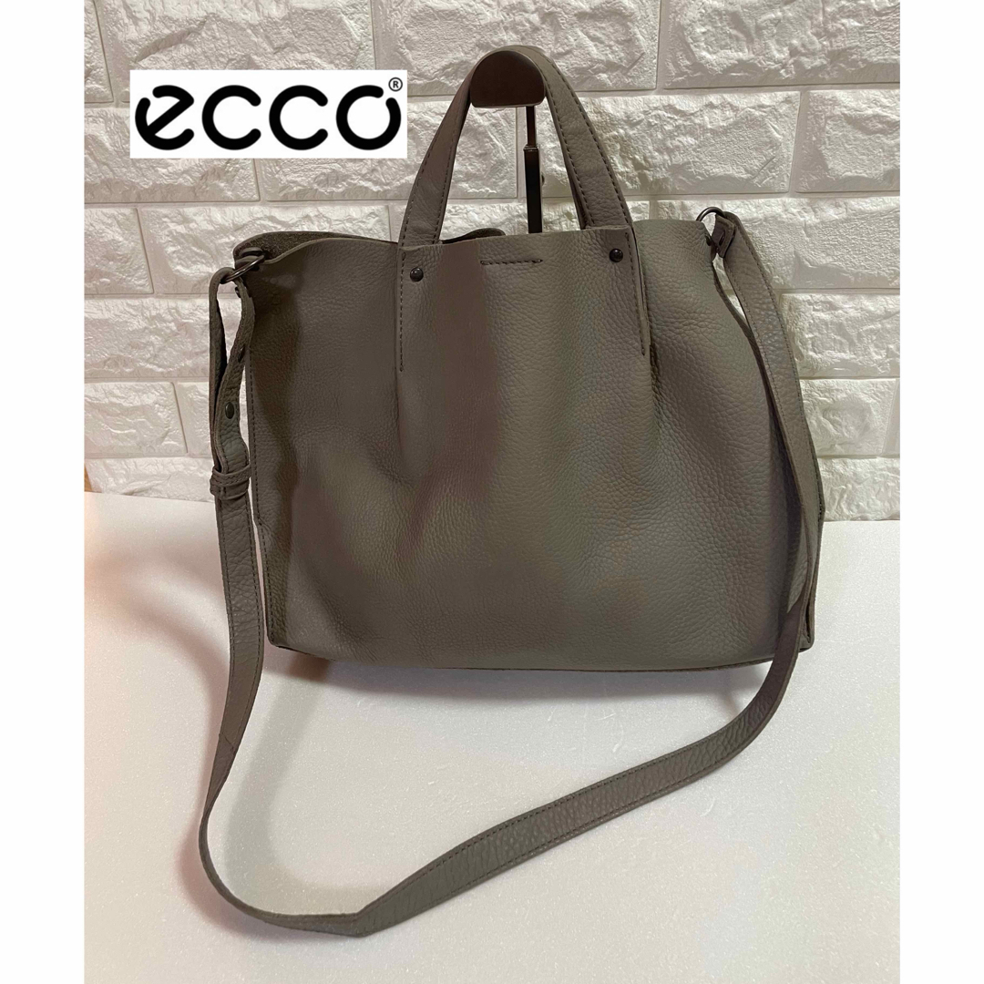 ECCO - ecco エコー レア 本革切っぱなし 2way トート ECCO - ecco エコー レア 本革切っぱなし 2way トート