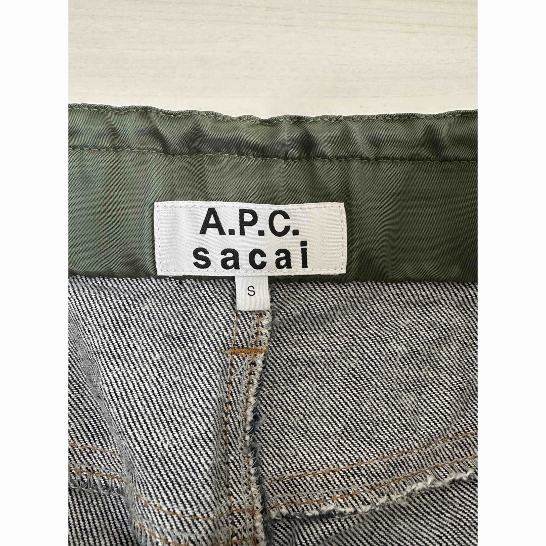 sacai - 【美品】21SS Sacai×A.P.C PANTALON HARUデニムパンツの sacai - 【美品】21SS Sacai×A.P.C PANTALON HARUデニムパンツの