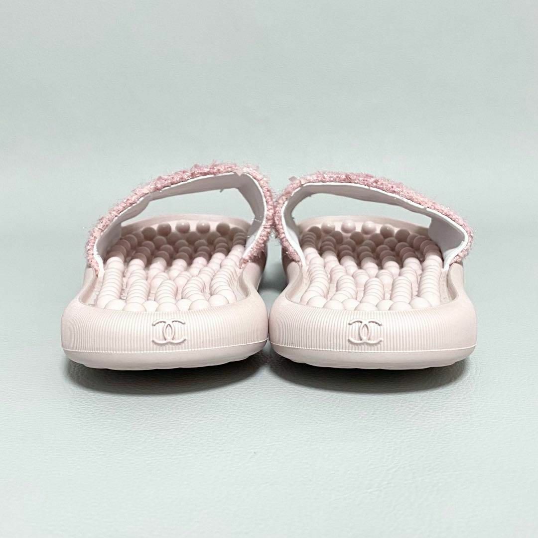 CHANEL - CHANEL / ツイードサンダル 39 ココマーク ピンク CHANEL - CHANEL / ツイードサンダル 39 ココマーク ピンク