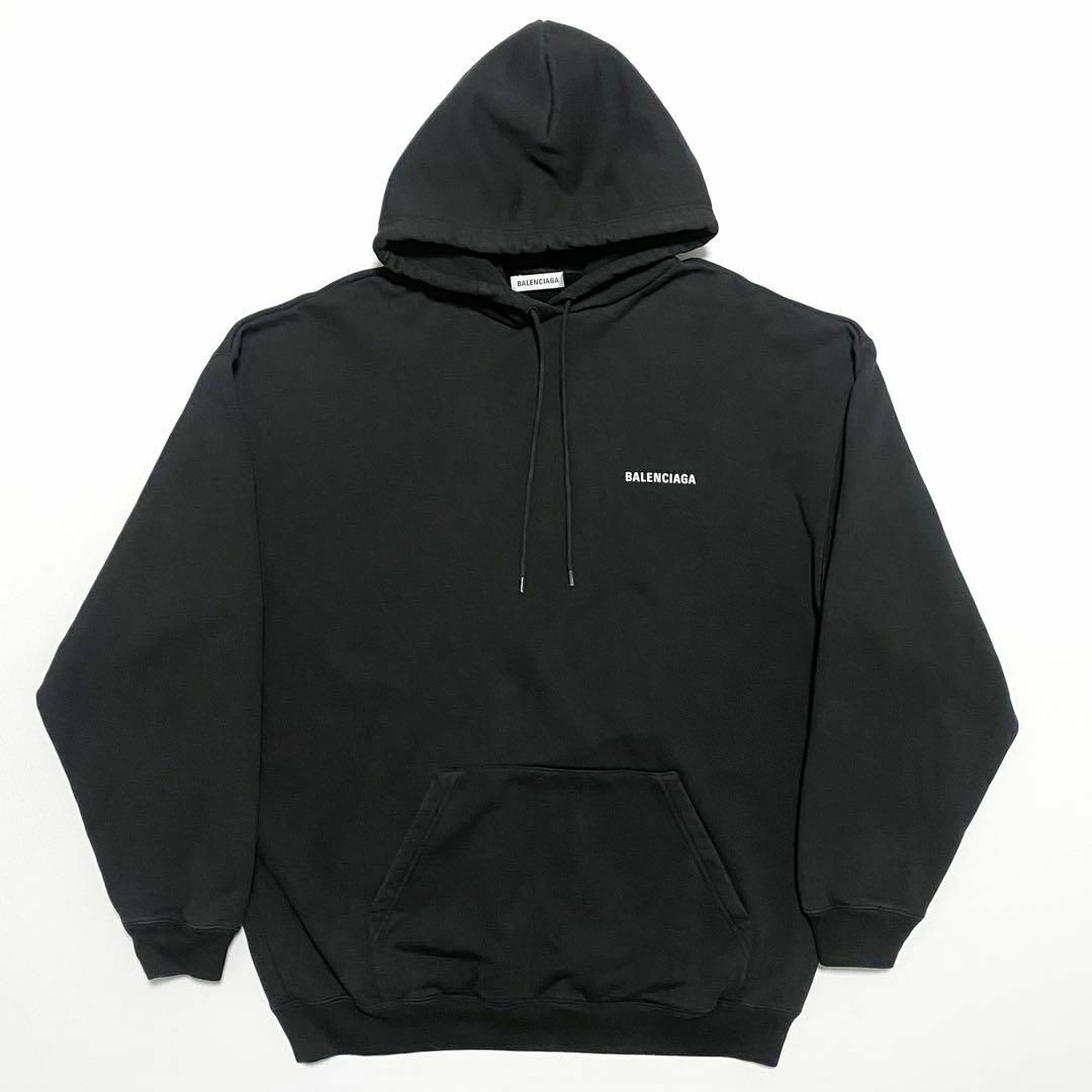 BALENCIAGA - BALENCIAGA / コットンパーカー バックロゴ 胸ロゴ BALENCIAGA - BALENCIAGA / コットンパーカー バックロゴ 胸ロゴ