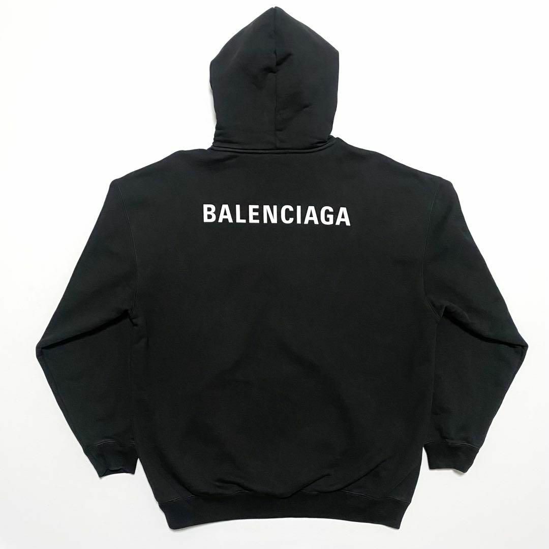 BALENCIAGA - BALENCIAGA / コットンパーカー バックロゴ 胸ロゴ BALENCIAGA - BALENCIAGA / コットンパーカー バックロゴ 胸ロゴ