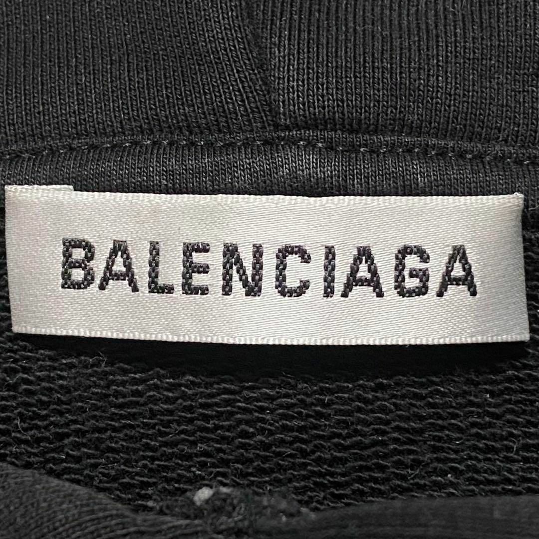 BALENCIAGA - BALENCIAGA / コットンパーカー バックロゴ 胸ロゴ BALENCIAGA - BALENCIAGA / コットンパーカー バックロゴ 胸ロゴ