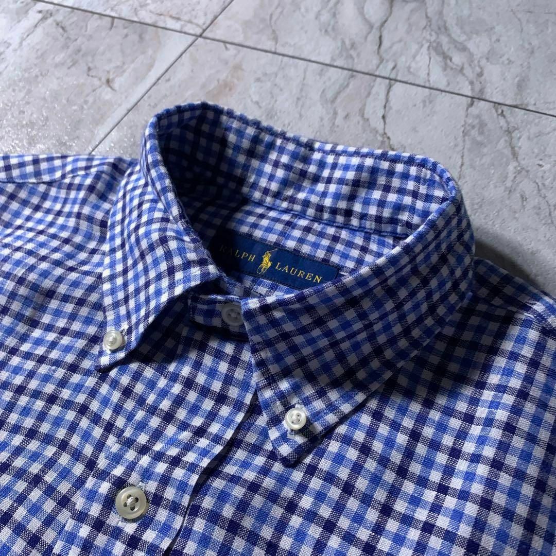 POLO RALPH LAUREN - ラルフローレン ギンガムチェック BDリネン POLO RALPH LAUREN - ラルフローレン ギンガムチェック BDリネン