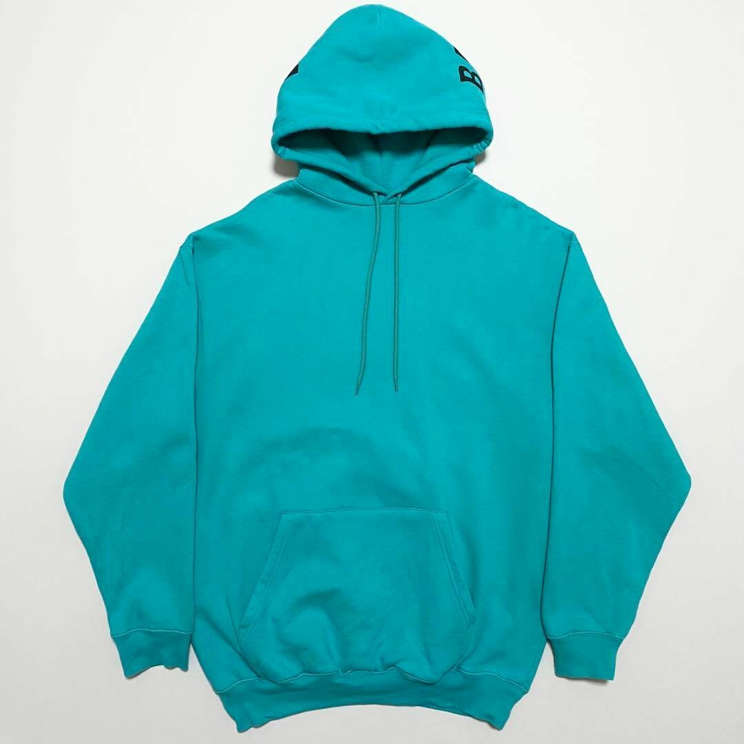 BALENCIAGA - BALENCIAGA / パーカー フードロゴ グリーン S BALENCIAGA - BALENCIAGA / パーカー フードロゴ グリーン S