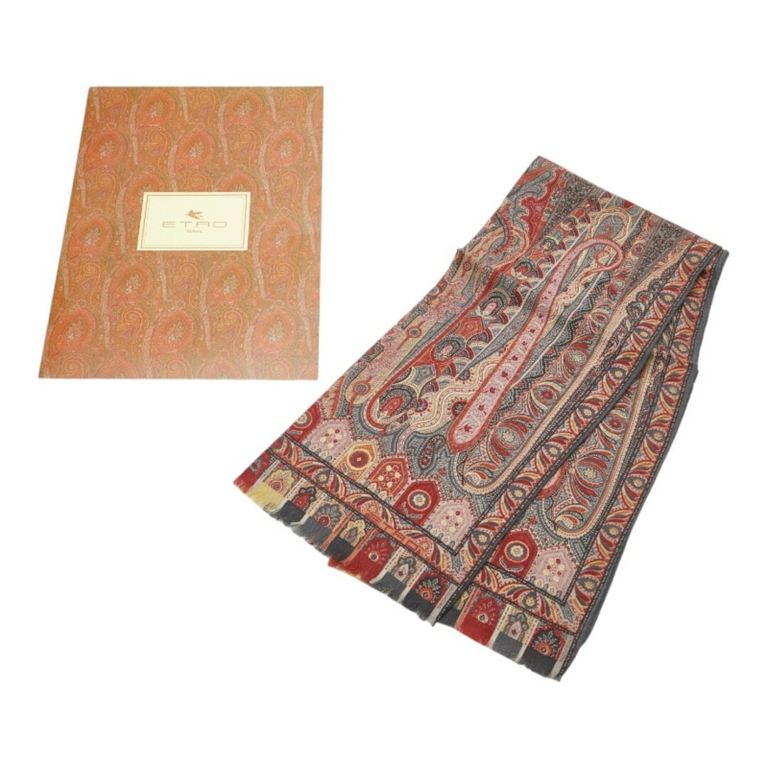 ETRO - 美品 エトロ 総柄 マフラー ストール ショール ウール ETRO - 美品 エトロ 総柄 マフラー ストール ショール ウール