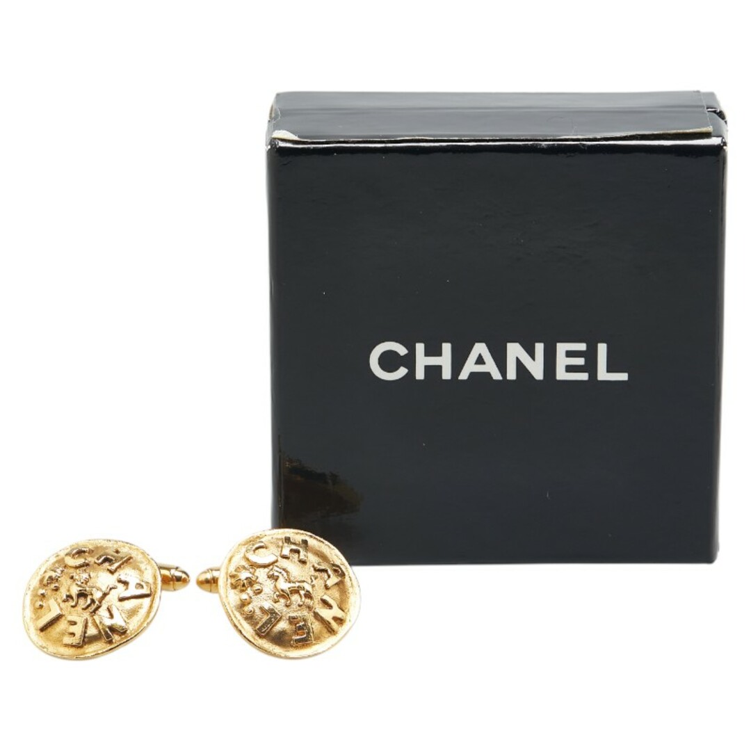 CHANEL - シャネル ヴィンテージ ライオン ロゴ カフス メッキ CHANEL - シャネル ヴィンテージ ライオン ロゴ カフス メッキ