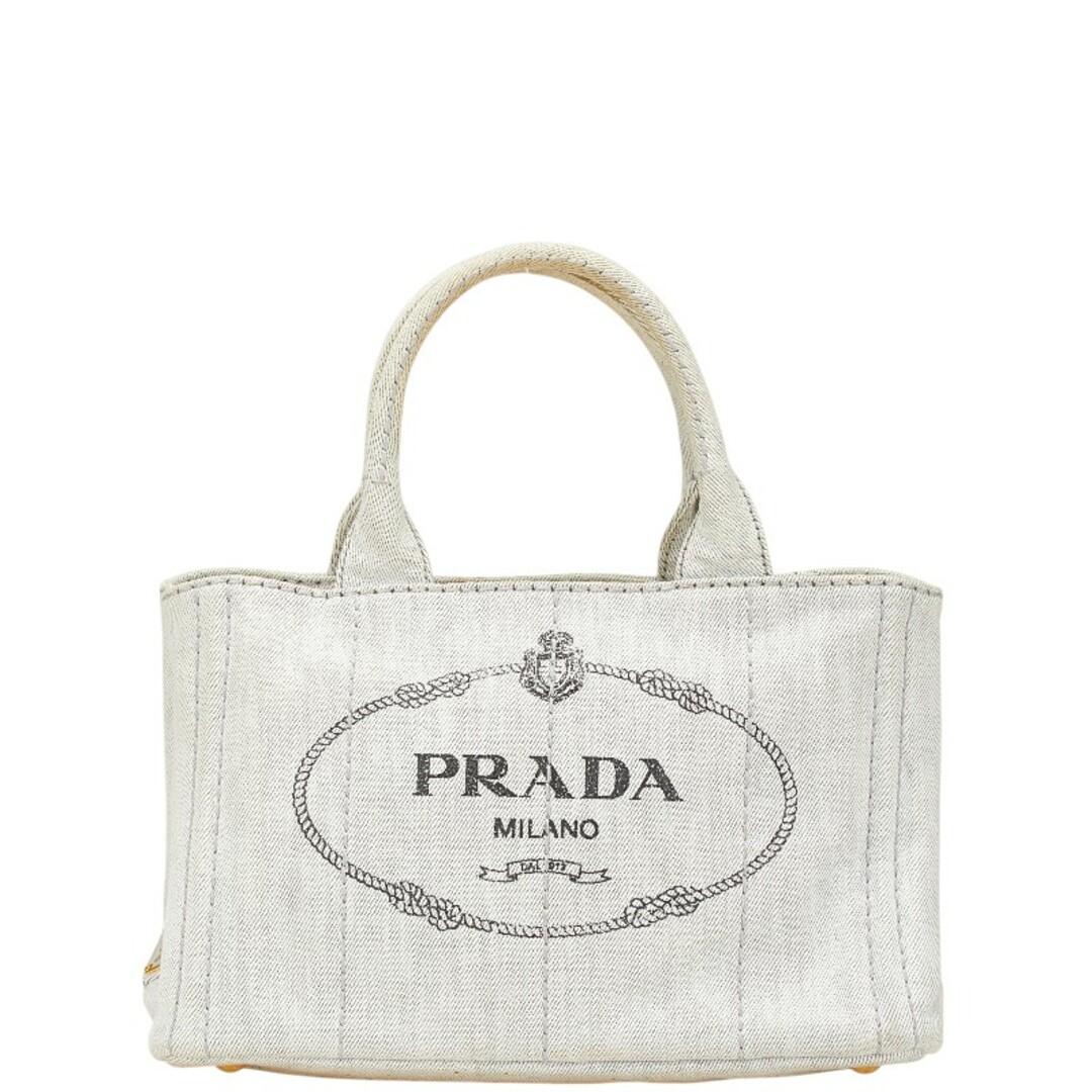 PRADA - プラダ カナパ ハンドバッグ キャンバス レディース PRADA - プラダ カナパ ハンドバッグ キャンバス レディース