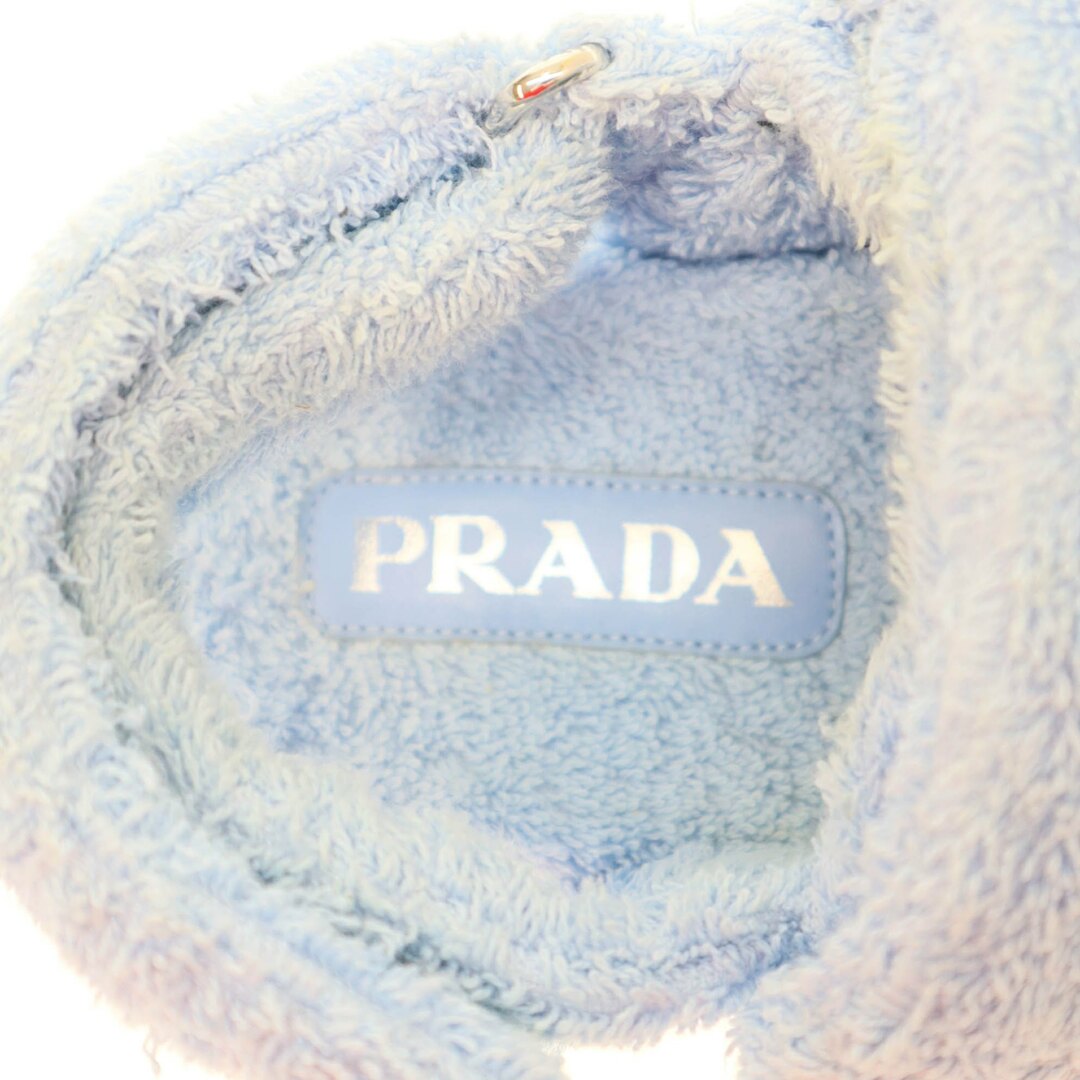 PRADA - PRADA プラダ ロゴプレート テリークロスストラップ PRADA - PRADA プラダ ロゴプレート テリークロスストラップ