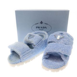 PRADA - モノリス ナッパレザー パデッド サンダル 37サイズの PRADA - モノリス ナッパレザー パデッド サンダル 37サイズの