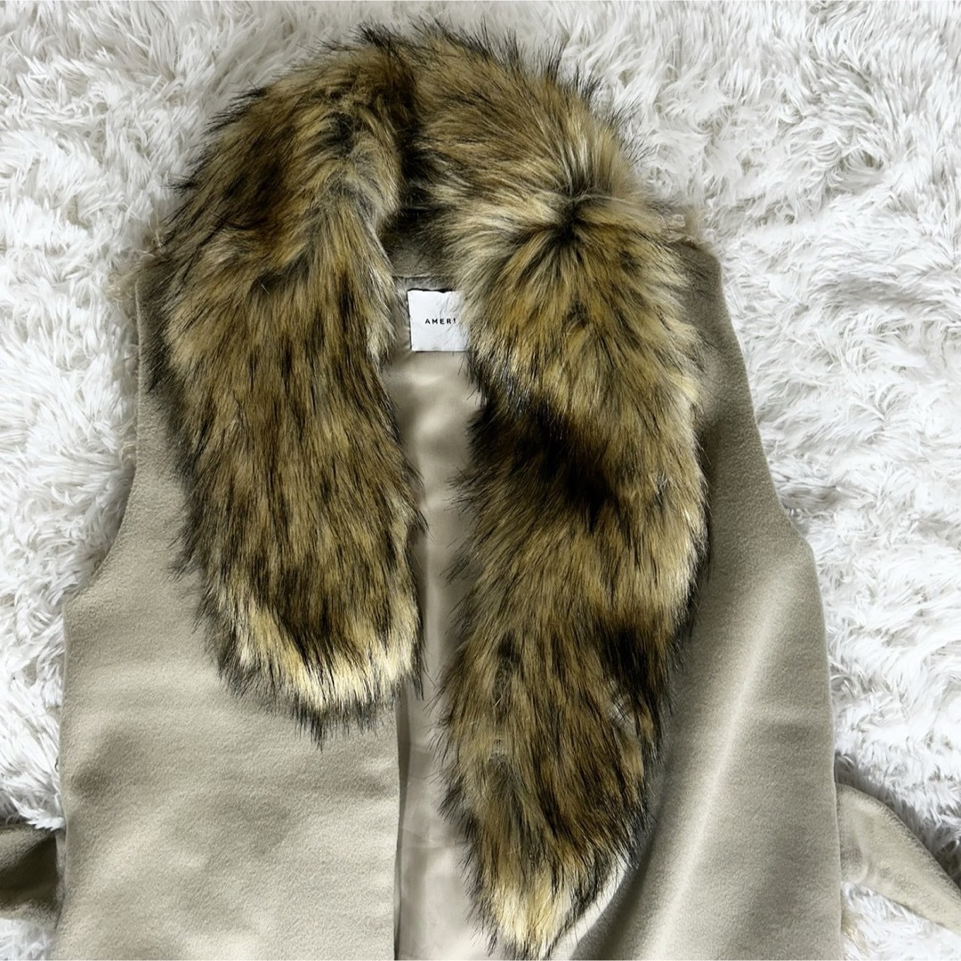 Ameri VINTAGE - 美品✨ アメリ AMERI ASYMMETRY FUR VEST Ameri VINTAGE - 美品✨ アメリ AMERI ASYMMETRY FUR VEST