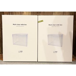 3COINS - 【新品】3coins マルチクリアボックスワイド2個セット 3COINS - 【新品】3coins マルチクリアボックスワイド2個セット