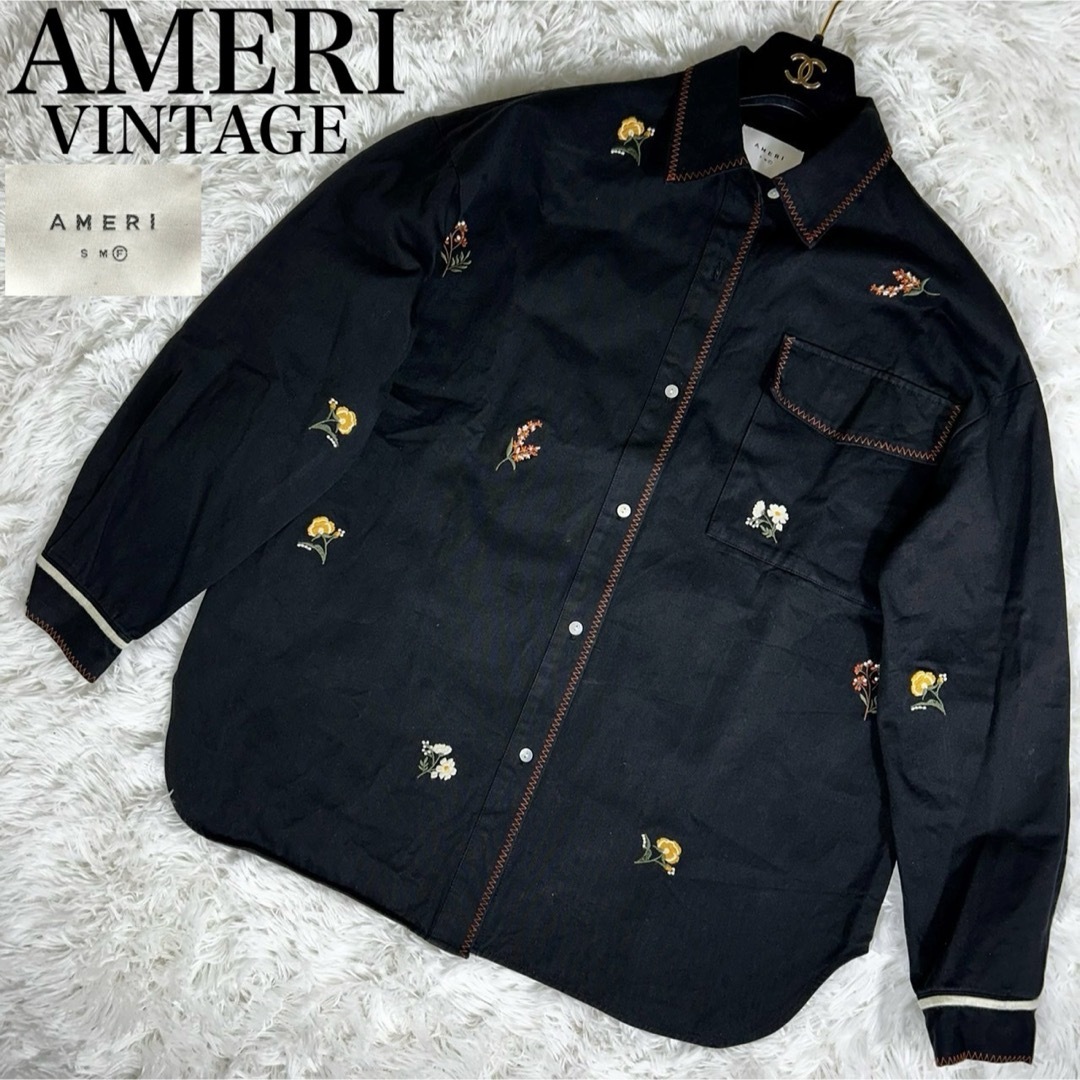 Ameri VINTAGE - 美品✨アメリ AMERI SMALL FLOWER OVER SHIRTの Ameri VINTAGE - 美品✨アメリ AMERI SMALL FLOWER OVER SHIRTの