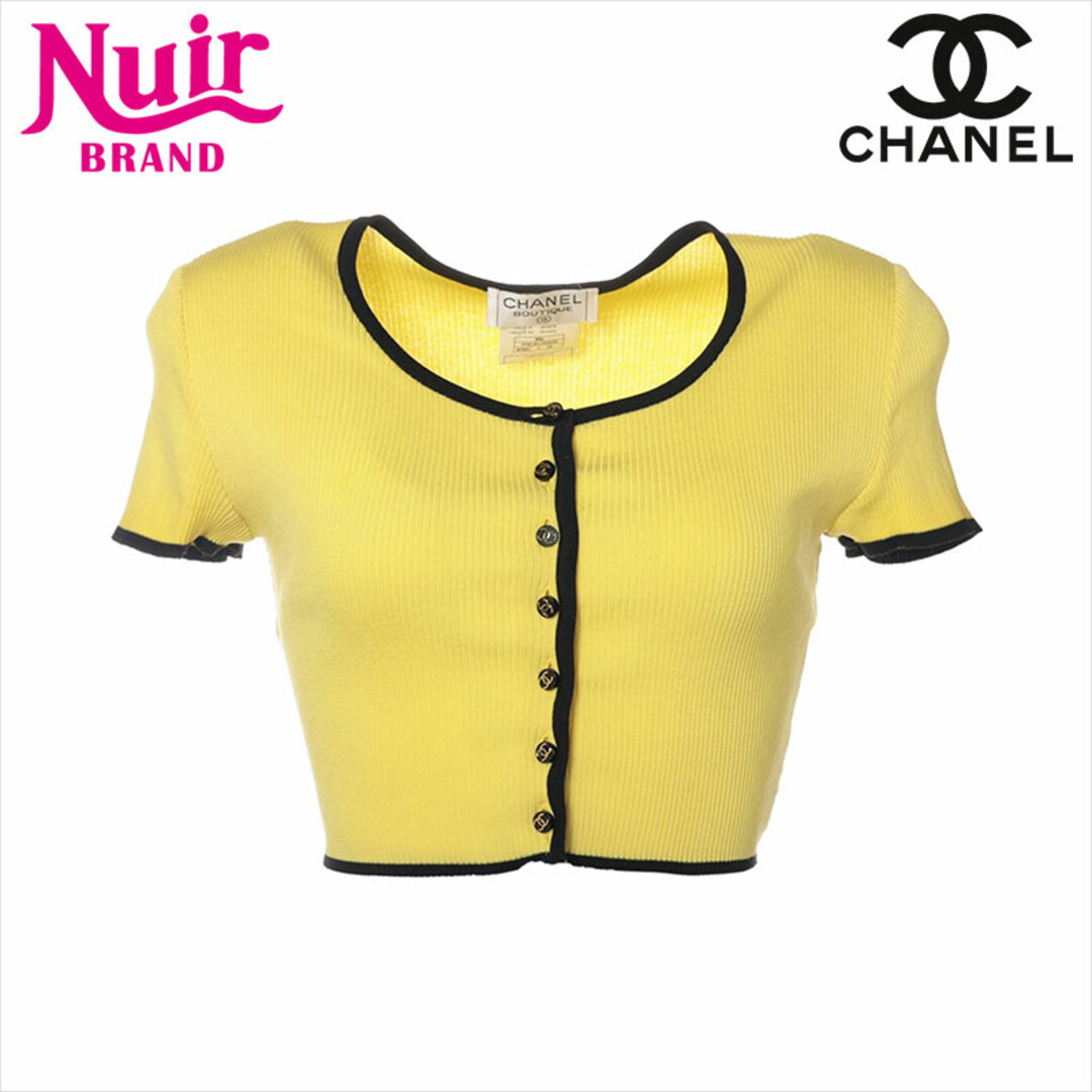 CHANEL - シャネル CHANEL ココボタン 95P コットン カットソー CHANEL - シャネル CHANEL ココボタン 95P コットン カットソー