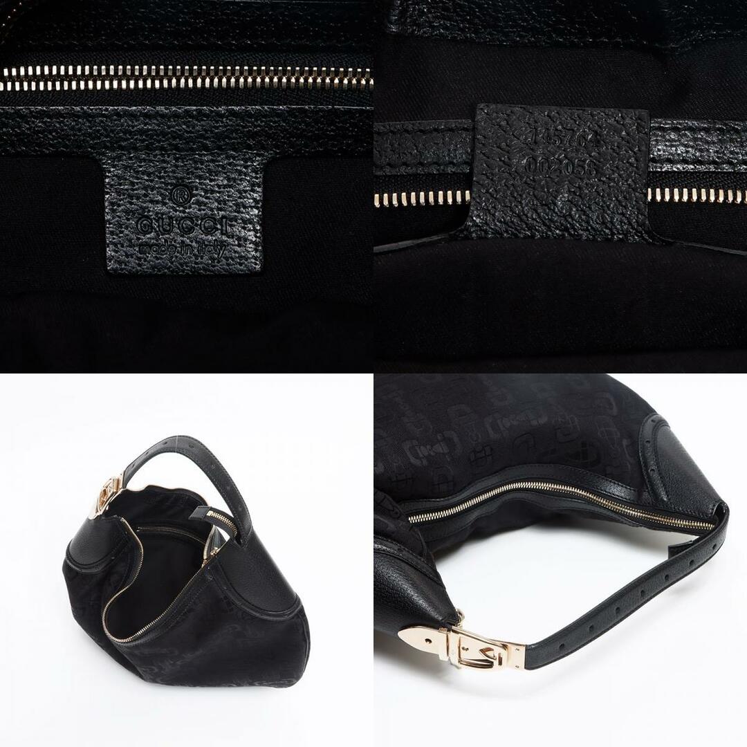 GUCCI - グッチ GUCCI キャンバス レザー ホースビット柄 145764 GUCCI - グッチ GUCCI キャンバス レザー ホースビット柄 145764