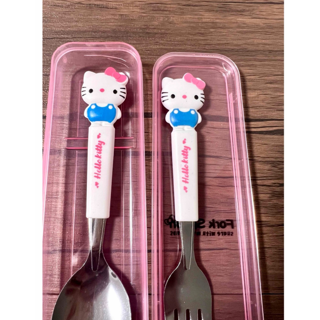 ハローキティ - キティちゃん スプーン フォークセット ハローキティ - キティちゃん スプーン フォークセット