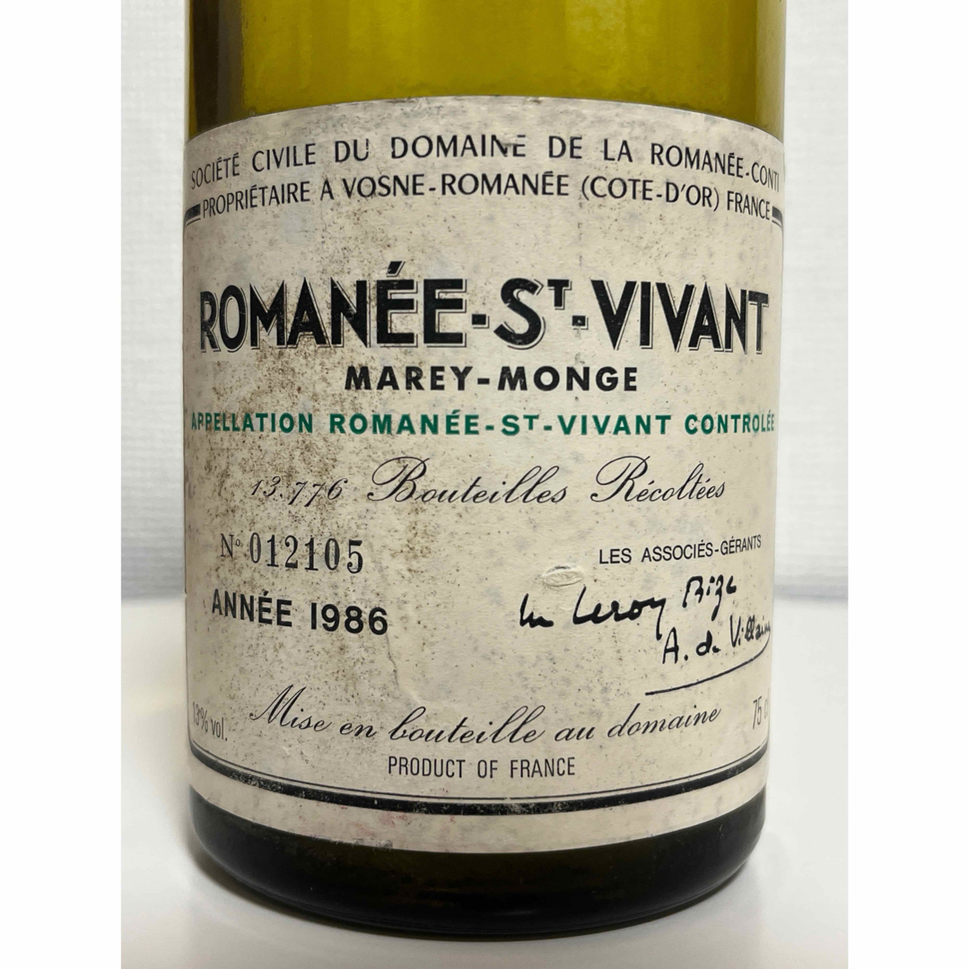 ドメーヌ・ド・ラ・ロマネコンティ - ROMANÉE-ST.VIVANT 1986年 ドメーヌ・ド・ラ・ロマネコンティ - ROMANÉE-ST.VIVANT 1986年