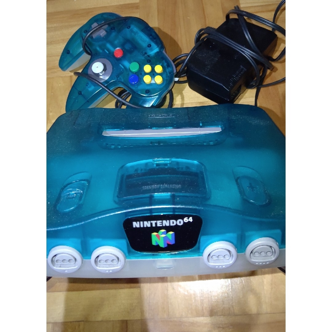 NINTENDO 64 - ニンテンドー64 本体 クリアブルーの通販 by まー NINTENDO 64 - ニンテンドー64 本体 クリアブルーの通販 by まー