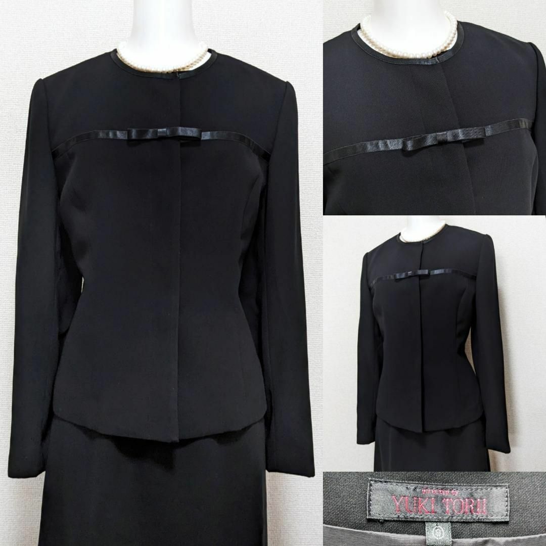 YUKI TORII INTERNATIONAL - ♪【美品】ユキトリイ 高級礼服 9号 YUKI TORII INTERNATIONAL - ♪【美品】ユキトリイ 高級礼服 9号