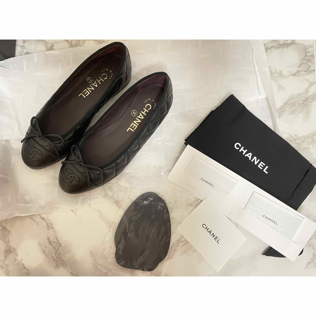 CHANEL - 【新品】CHANEL バレリーナ 34.5 ブラックの通販 by 白 CHANEL - 【新品】CHANEL バレリーナ 34.5 ブラックの通販 by 白
