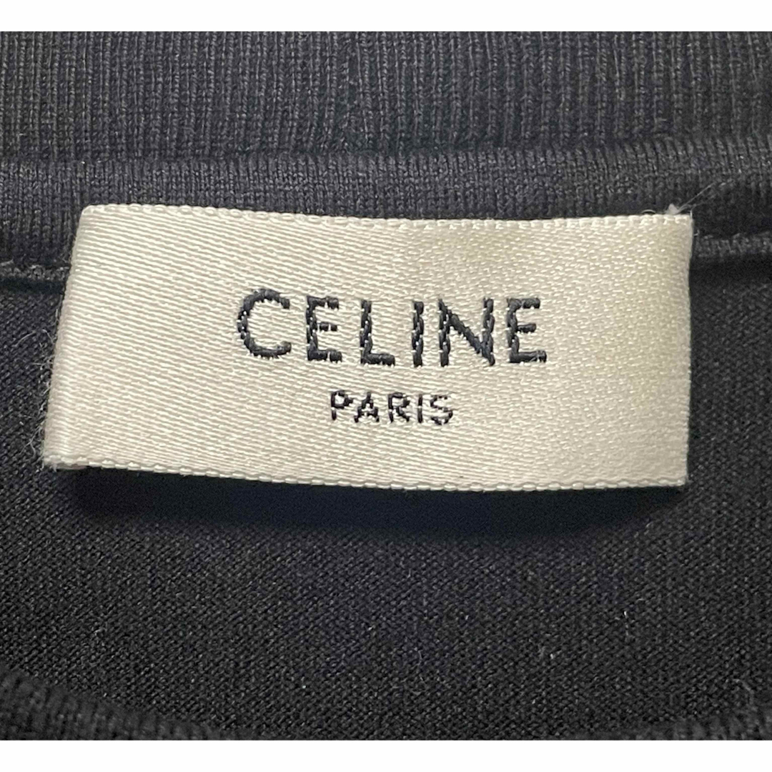 CELINE - Celine セーフティーピンロゴ ルーズTシャツ 安全ピン CELINE - Celine セーフティーピンロゴ ルーズTシャツ 安全ピン