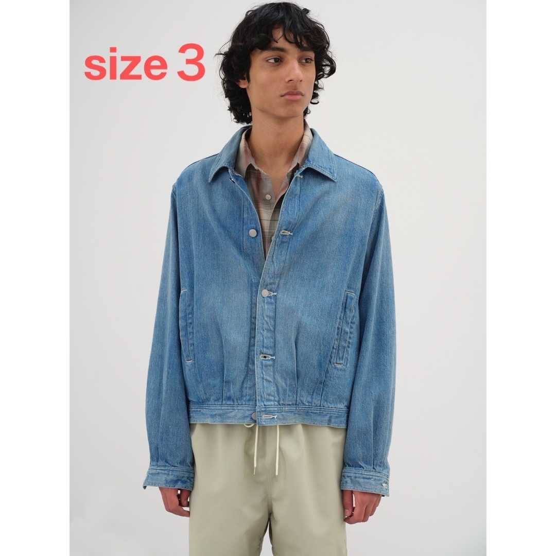 AURALEE - SELVEDGE FADED LIGHT DENIM BLOUSON サイズ3の通販 AURALEE - SELVEDGE FADED LIGHT DENIM BLOUSON サイズ3の通販