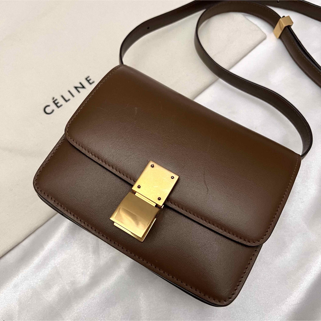 CELINE - ✨激レア美品✨セリーヌ 旧ロゴ クラシックボックス CELINE - ✨激レア美品✨セリーヌ 旧ロゴ クラシックボックス
