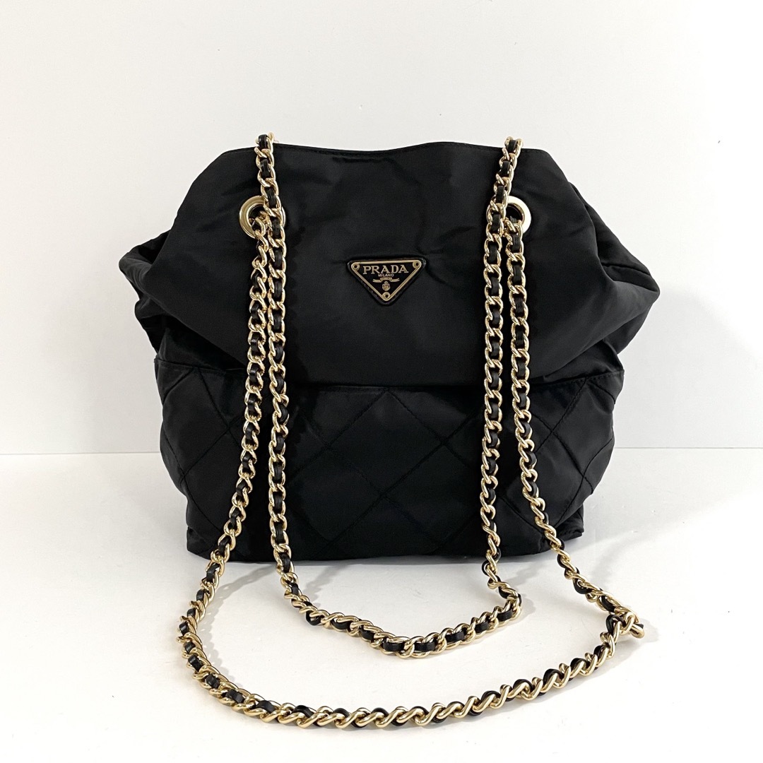 PRADA - 【未使用級】プラダ キルティング チェーンショルダー PRADA - 【未使用級】プラダ キルティング チェーンショルダー