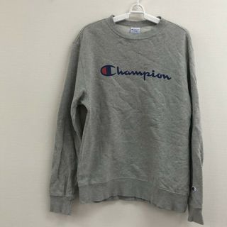 【Champion】チャンピョン　グレー系　XL　スウェット　パーカー　ロゴ　カジュアル(トレーナー/スウェット)
