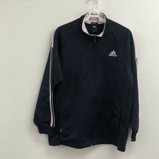 【adidas】アディダス　青系　１６０　ジャンパー　ジャージ　ロゴ　カジュアル　ゆったり(トレーナー/スウェット)