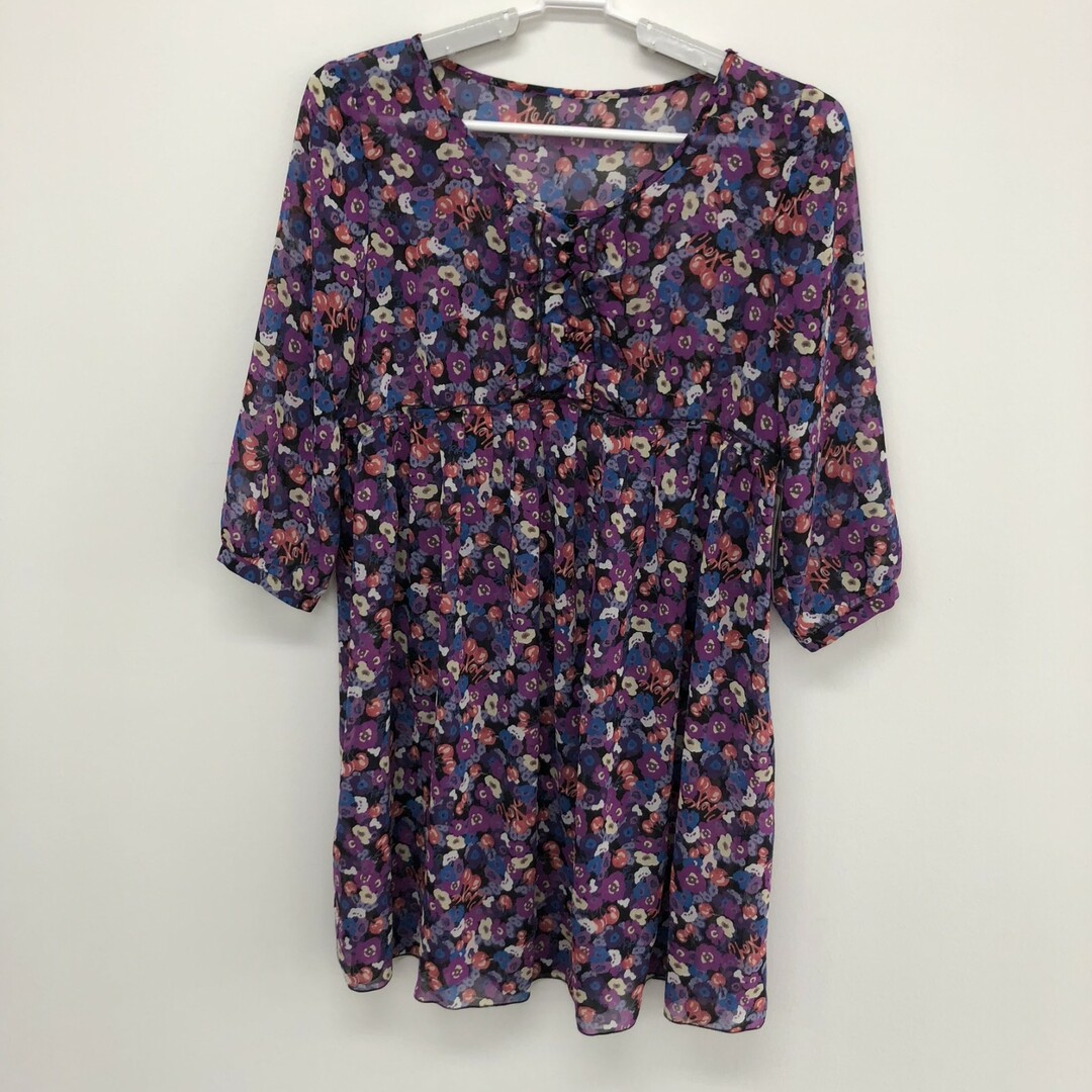 SONIA RYKIEL - 【SONIA RYKIEL】ソニアリキエル チュニック 総柄チュニック 38 紫系