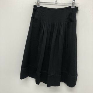 イネド(INED)の【INED】イネド スカート 膝丈スカート フレアスカート サイズ9 黒 ブラック(その他)