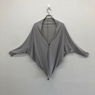 【23区】ニジュウサンク　灰色系　38　カーディガン　無地　シンプル　羽織　ドロップショルダー(カーディガン)