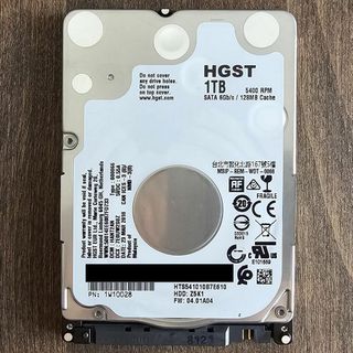 日立 - (使用時間少なめ)HGST 1TB HDD 2.5インチの通販 by 日立 - (使用時間少なめ)HGST 1TB HDD 2.5インチの通販 by