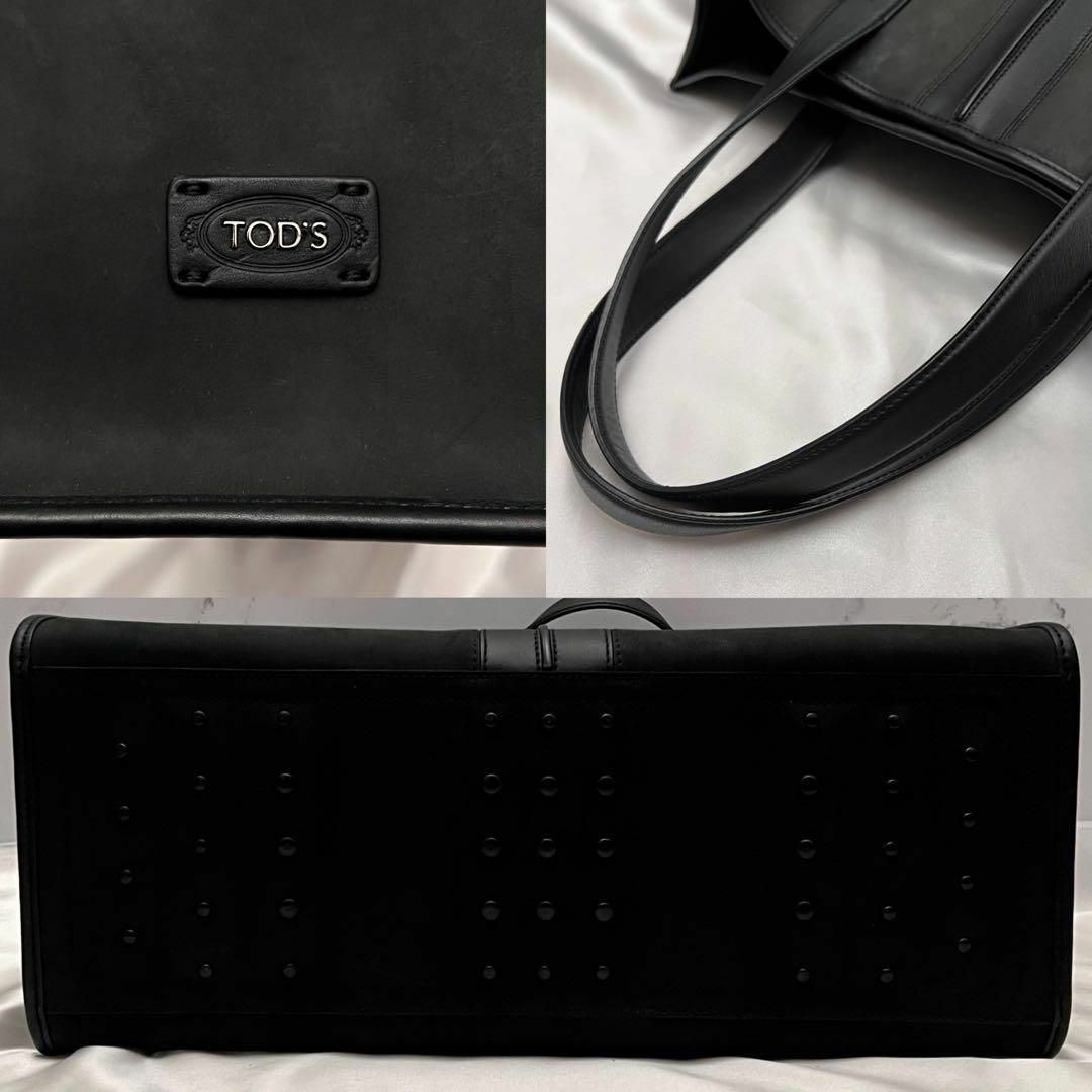 TOD'S - ✨レア極美品✨トッズ ダブルストライプ 大容量レザー TOD'S - ✨レア極美品✨トッズ ダブルストライプ 大容量レザー