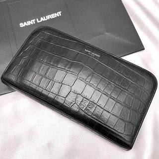 SAINT LAURENT - ✨極美品✨サンローラン クロコ型押し ジッピー SAINT LAURENT - ✨極美品✨サンローラン クロコ型押し ジッピー